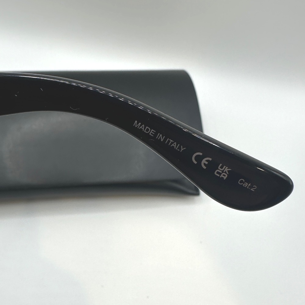 Saint Laurent SL M3 001 Black Cat Eye Sunglasses YSL Monogram Logo Italy Case - Picture 5 of 7